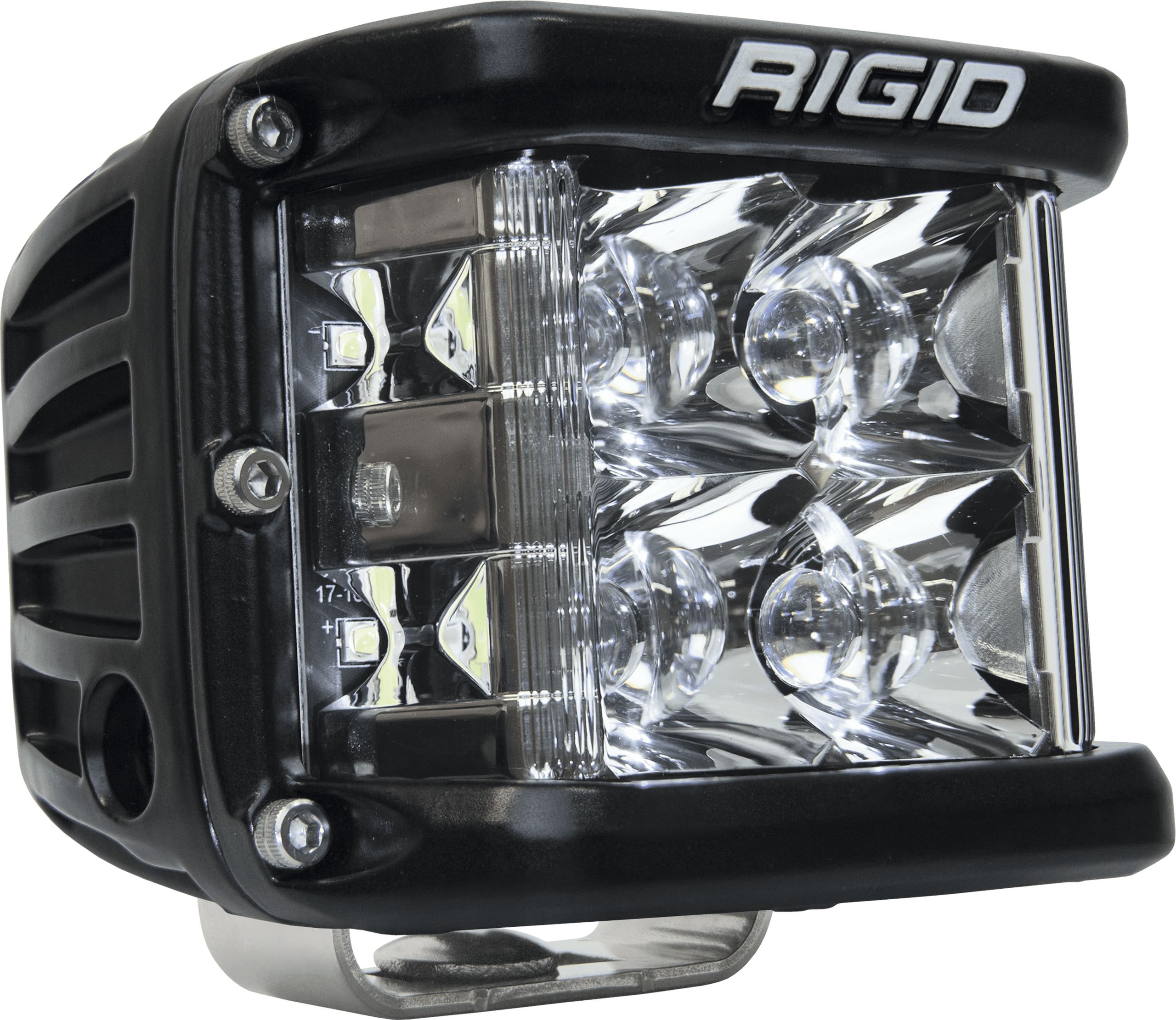 RIGID Industries Rigid D-Ss Pro Side Shooter, Spot Optic, Surface Mount, Black Housing, Single - 261213