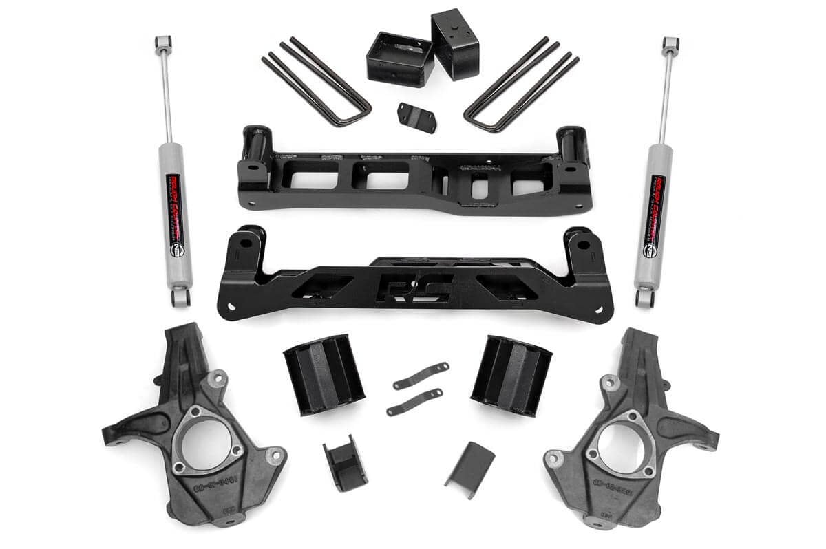 Rough Country 5in GM Suspension Lift Kit w/N3 Shocks (07-13 1500 PU) (2007-2013 Silverado 1500,2007-2013 GMC Sierra 1500) - 26130