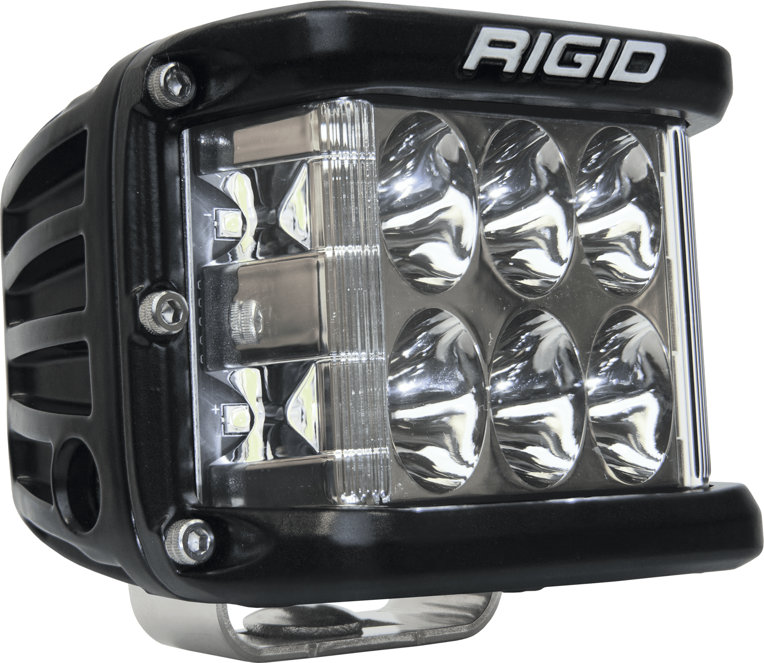 RIGID Industries Rigid D-Ss Pro Side Shooter, Driving Optic, Surface Mount, Black Housing, Single - 261313
