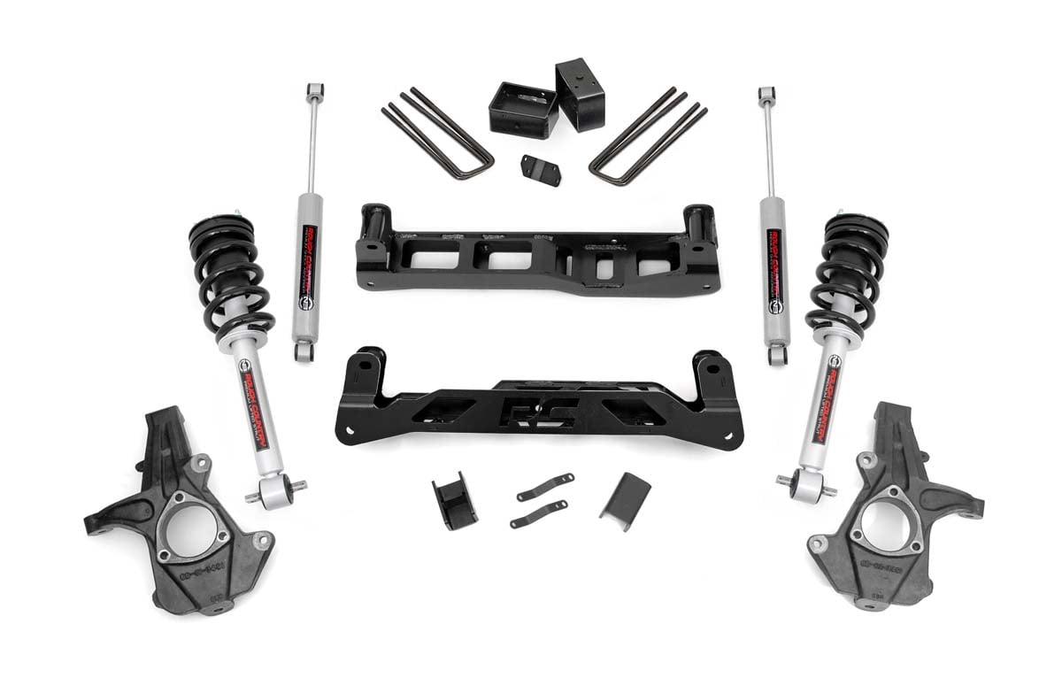 Rough Country 5in GM Suspension Lift Kit w/N3 Shocks & Struts (07-13 1500 PU) (2007-2013 Silverado 1500,2007-2013 GMC Sierra 1500) - 26131