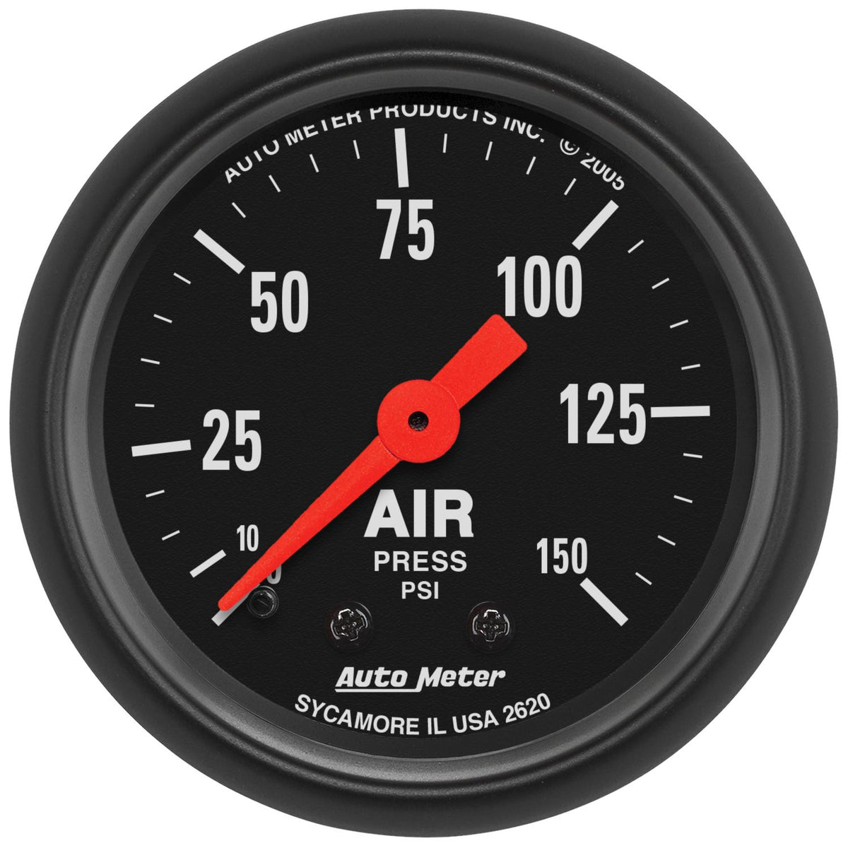 Auto Meter 2-1/16" AIR PRESSURE, 0-150 PSI, Z-SERIES - 2620