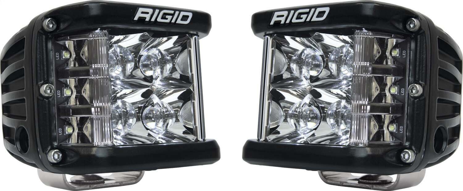 RIGID Industries Rigid D-Ss Pro Side Shooter, Spot Optic, Surface Mount, Black Housing, Pair - 262213