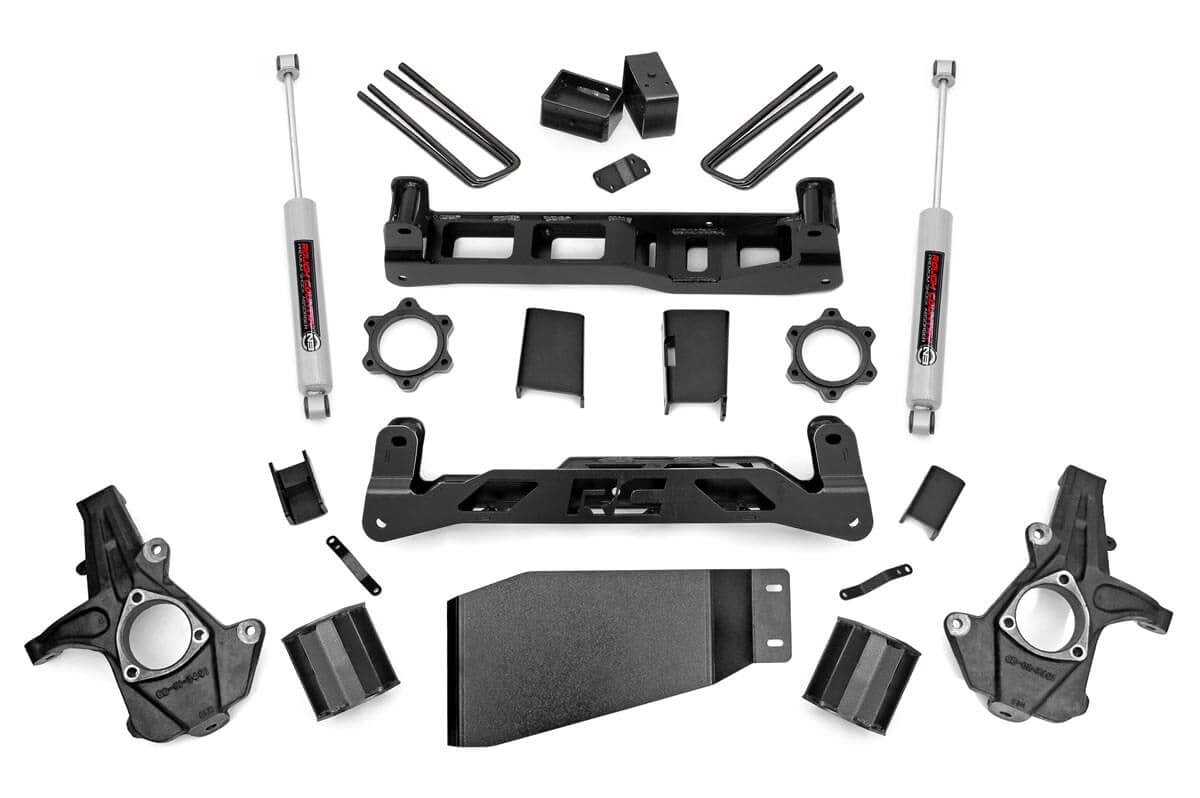 Rough Country 5in GM Suspension Lift Kit w/N3 Shocks (07-13 1500 PU) (2007-2013 Silverado 1500,2007-2013 GMC Sierra 1500) - 26230