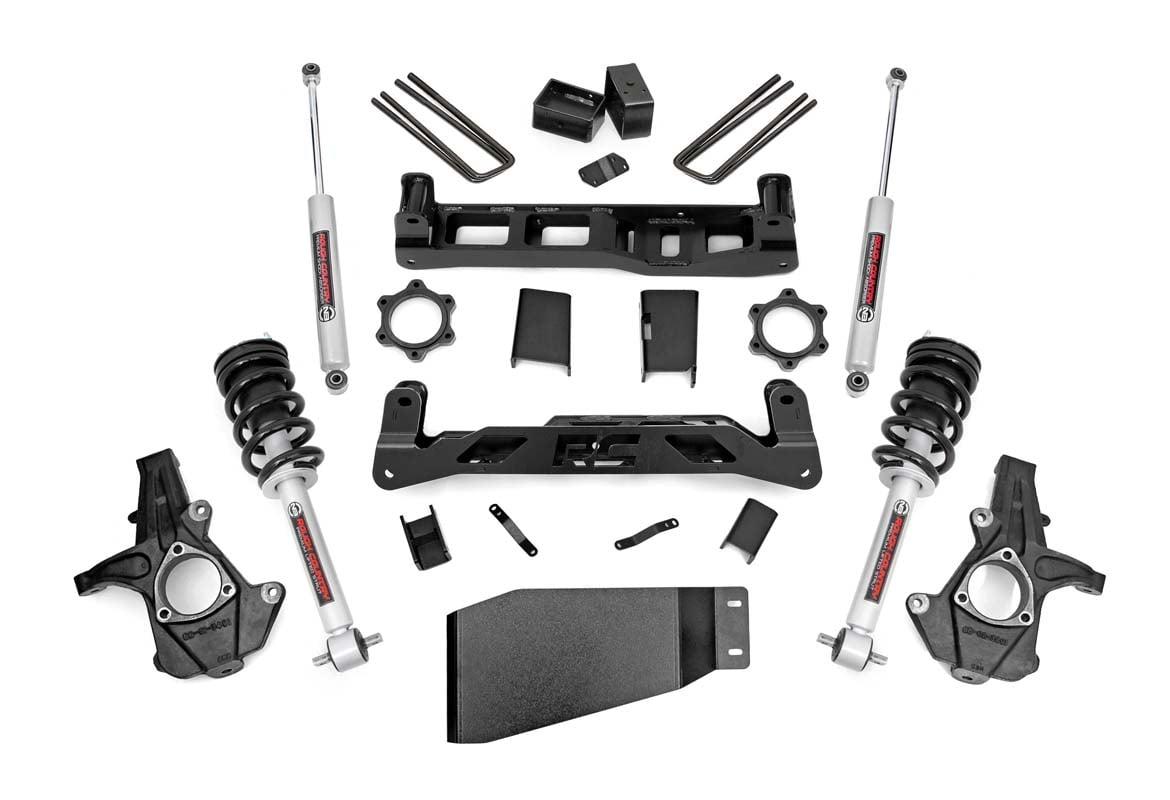 Rough Country 5in GM Suspension Lift Kit w/N3 Shocks & Struts (07-13 1500 PU) (2007-2013 GMC Sierra 1500,2007-2013 Silverado 1500) - 26231
