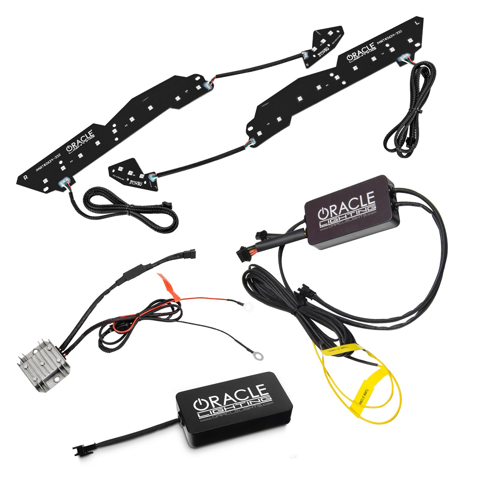Oracle Lighting Dynamic Colorshift Drl W/ Switchback Turn Signals (2014-2018 Corvette) - 2624-332