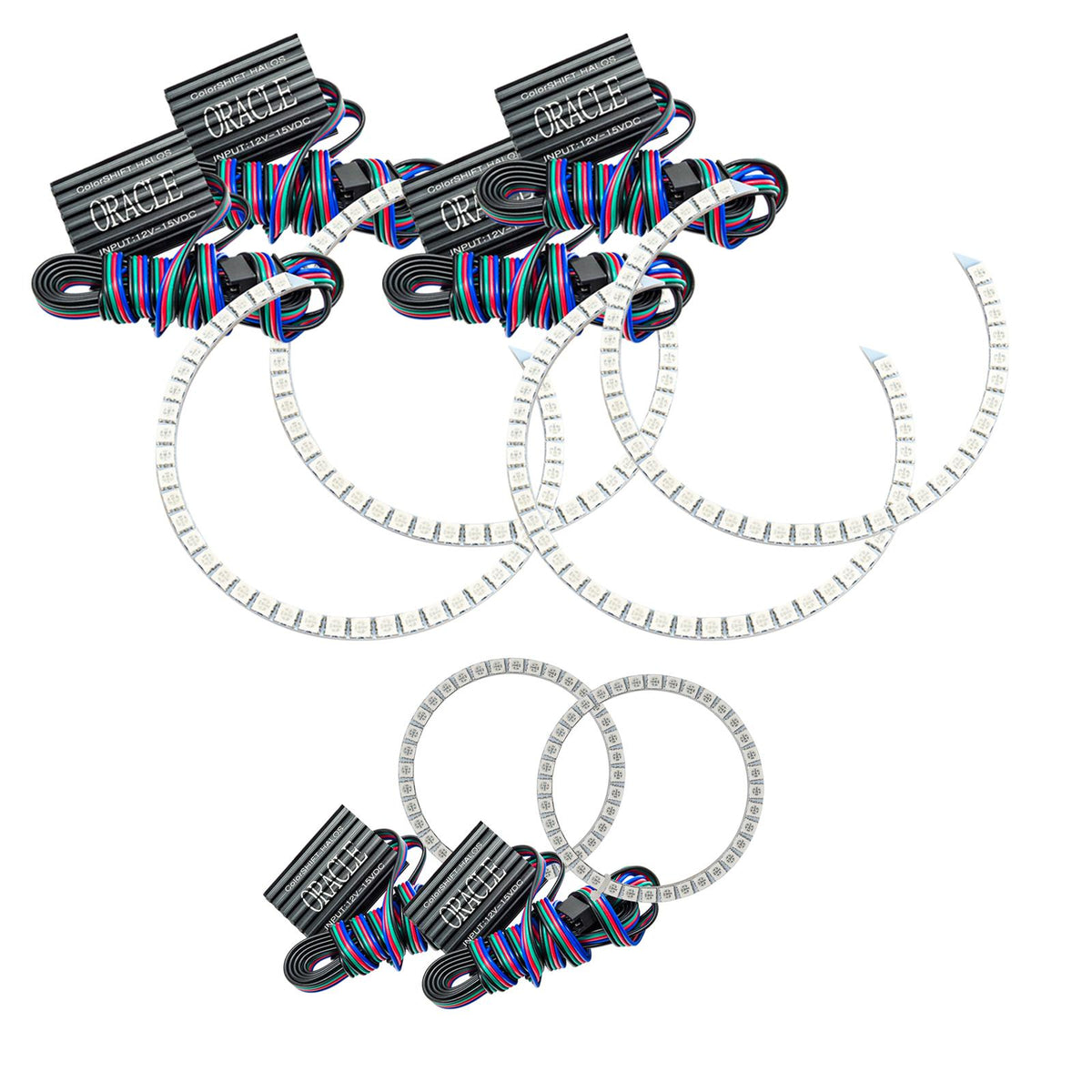 Oracle Lighting Colorshift Triple Halo Kit, Colorshift - No Controller (2011-2013 Grand Cherokee) - 2627-334