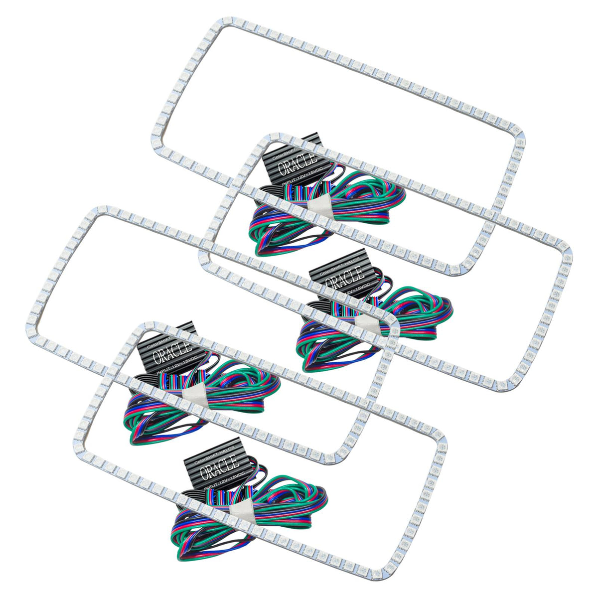 Oracle Lighting Colorshift Halo Kit, New Square Ring Design, Colorshift - No Controller - 2629-334