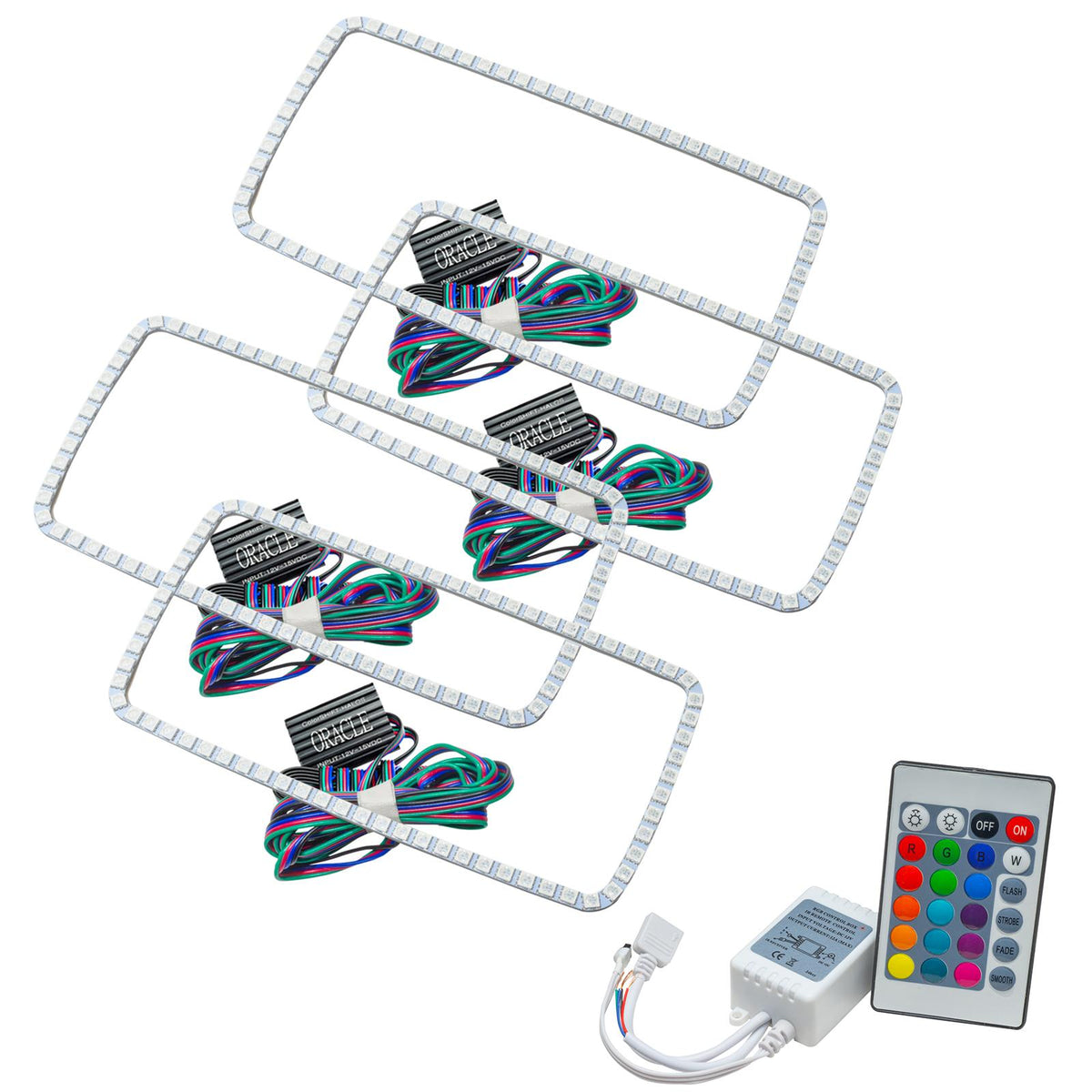 Oracle Lighting Colorshift Halo Kit, New Square Ring Design, Colorshift - Simple - 2629-504