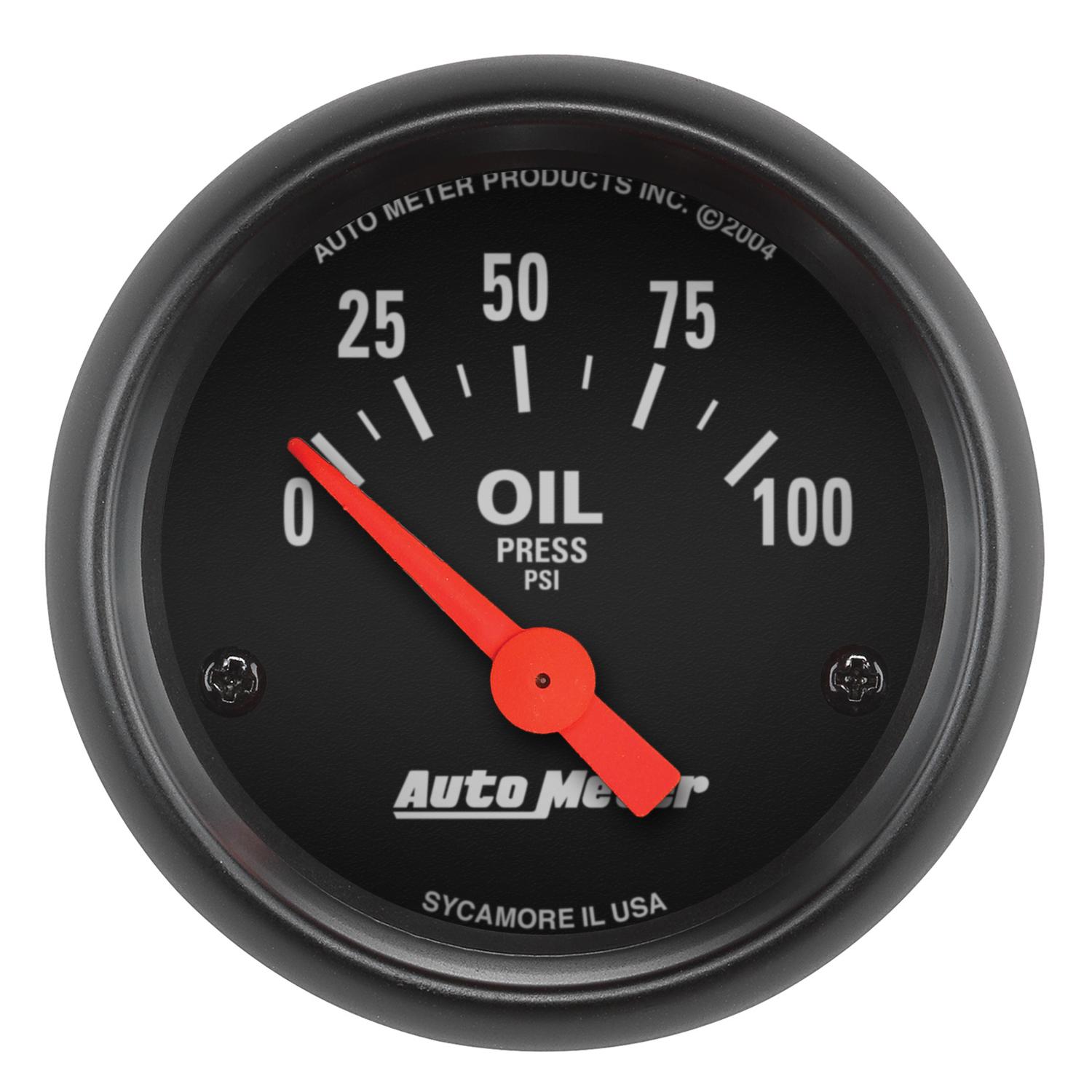 Auto Meter 2-1/16" OIL PRESSURE, 0-100 PSI, Z-SERIES - 2634