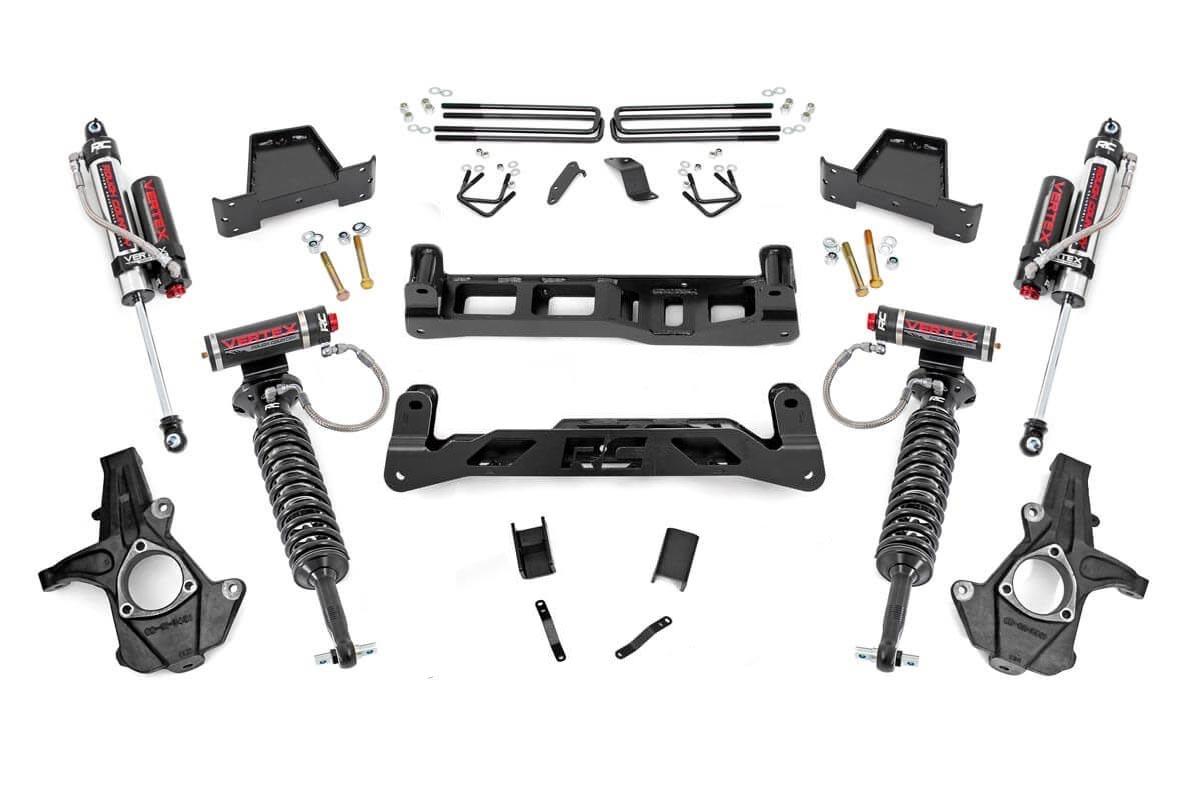 Rough Country 7.5in GM Suspension Lift Kit w/Vertex Shocks (07-13 1500 PU) (2007-2013 GMC Sierra 1500,2007-2013 Silverado 1500) - 26350