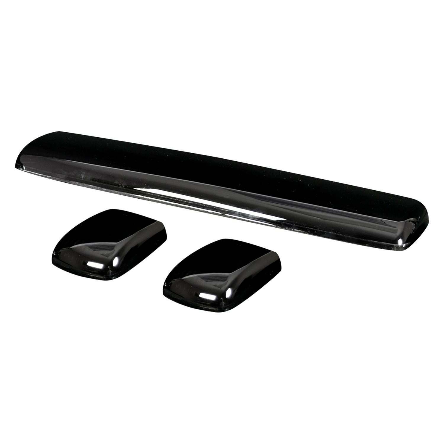 Recon GMC & Chevy 15-19 (3rd GEN Body Style) Heavy-Duty (3-Piece Set) Smoked Cab Roof Light Kit with White & Amber Strobe LED's & White or Amber Running Light LED's - 264157BKS