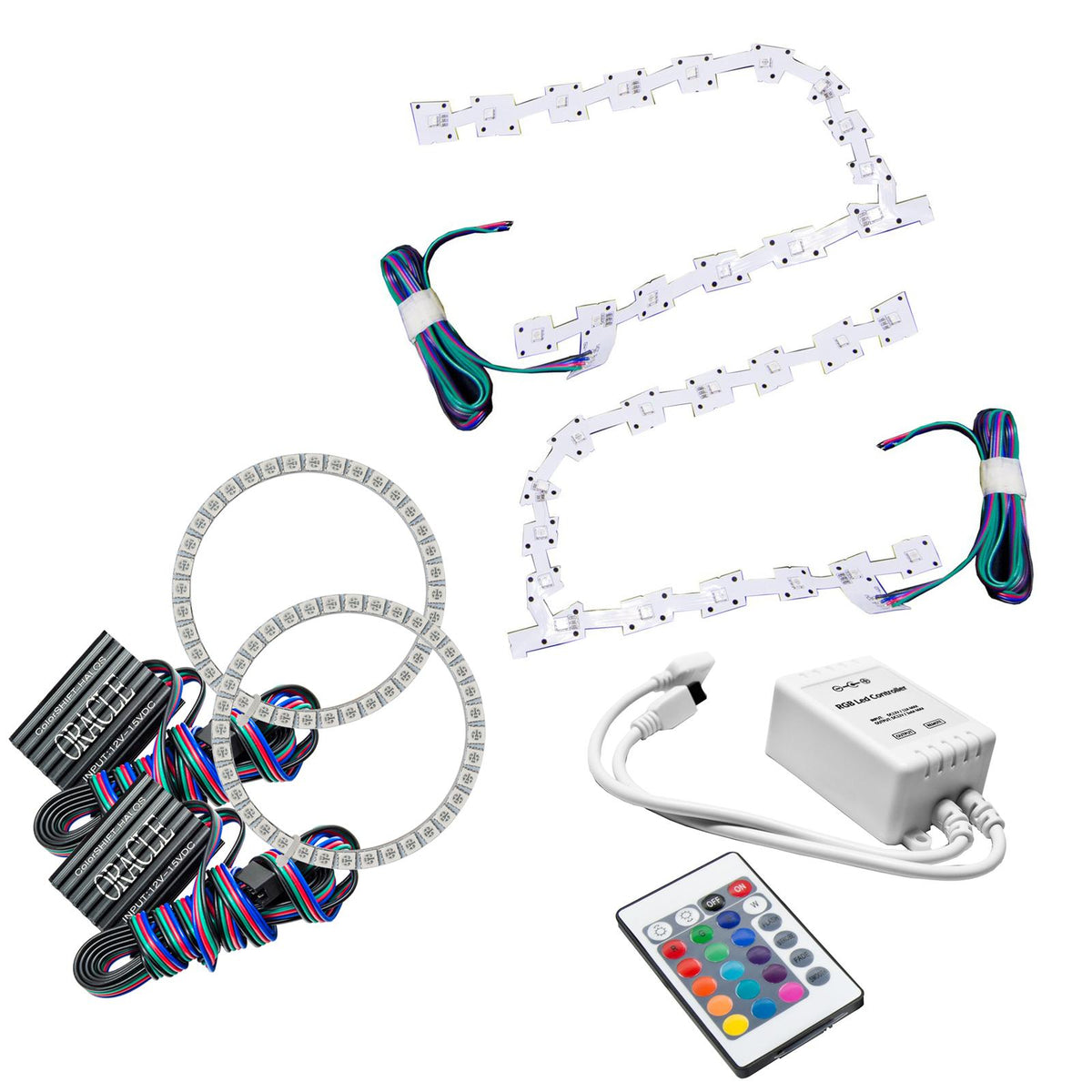 Oracle Lighting Colorshift Halo Kit, W/ Drl, Colorshift - Simple (2011-2019 300) - 2642-504