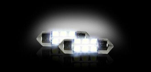 Recon 2010+ Mustang WHITE LED License Plate Bulbs (Pair)