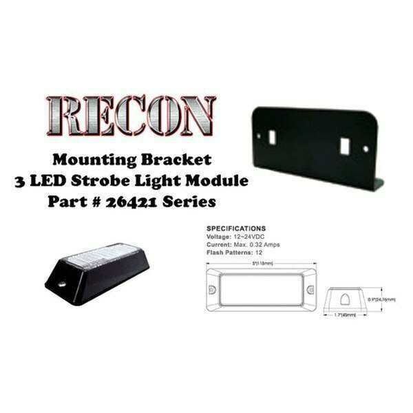 Recon L Bracket Single Head for 26421 LED Strobe Light - 26421BRKT