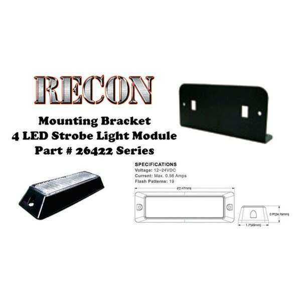 Recon L Bracket Single Head for 26422 LED Strobe Light - 26422BRKT
