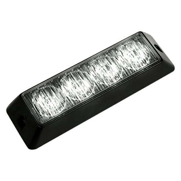 Recon 4-LED 19 Function 4-Watt High-Intensity Strobe Light Module w/ Black Base - White Color - 26422WH