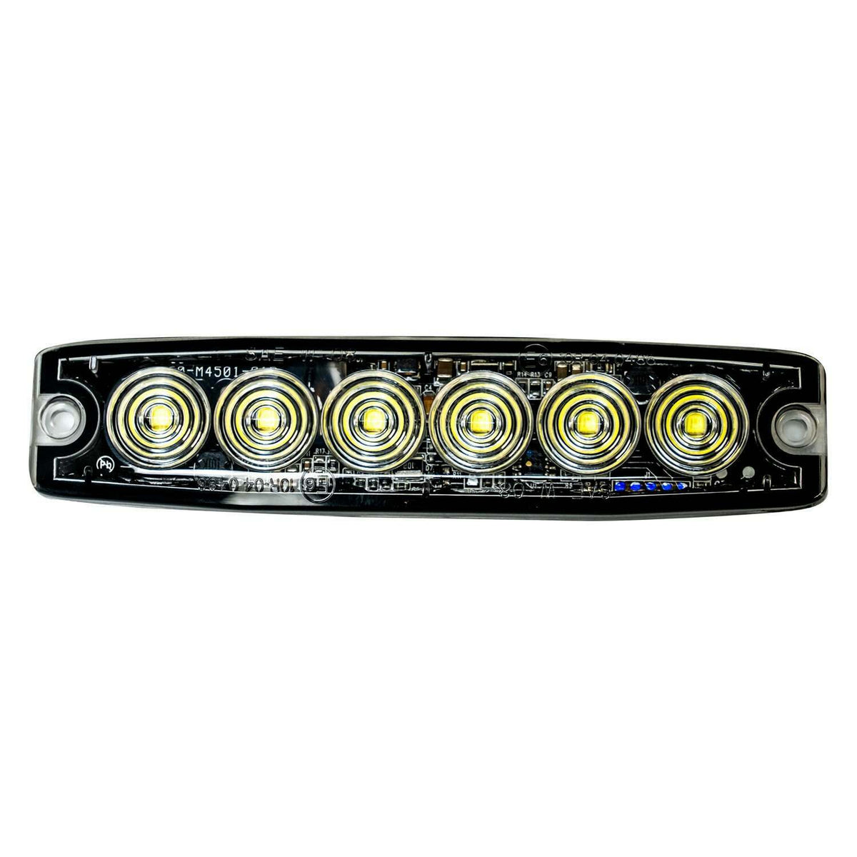 Recon 6-LED 23 Function Ultra-Thin Strobe light - Dimensions: 5.25”x1.25”x0.25” - White Color - 26425WH