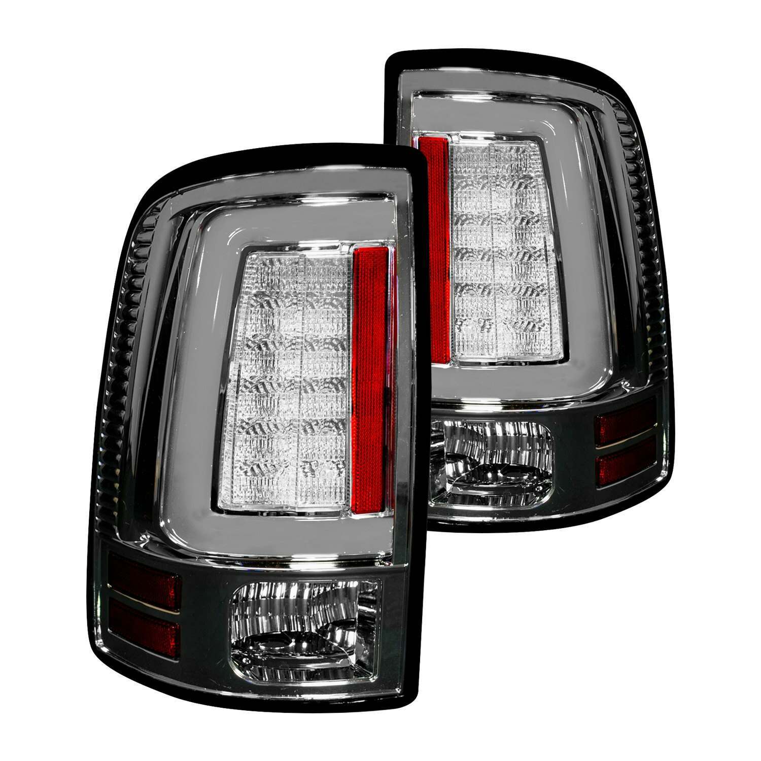 Recon Dodge 13-18 RAM 1500/2500/3500 OLED TAIL LIGHTS (Replaces Factory OEM LED Tail Lights ONLY) - 264336CL