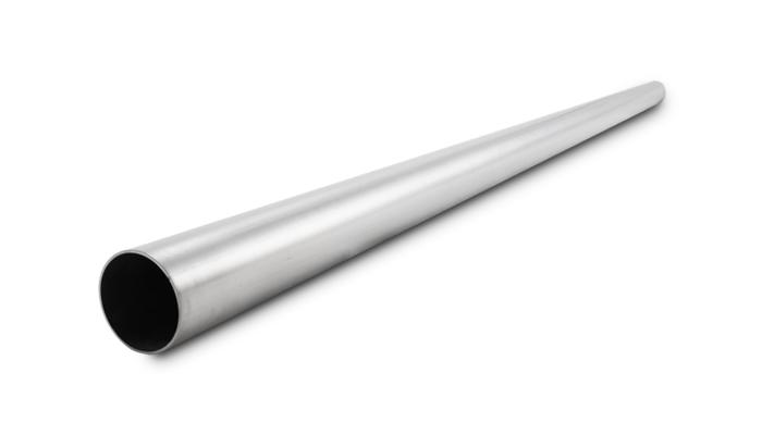 Vibrant Performance 3.5" O.D. 304 Stainless Steel Straight Tubing - 5 Foot Length - 2643