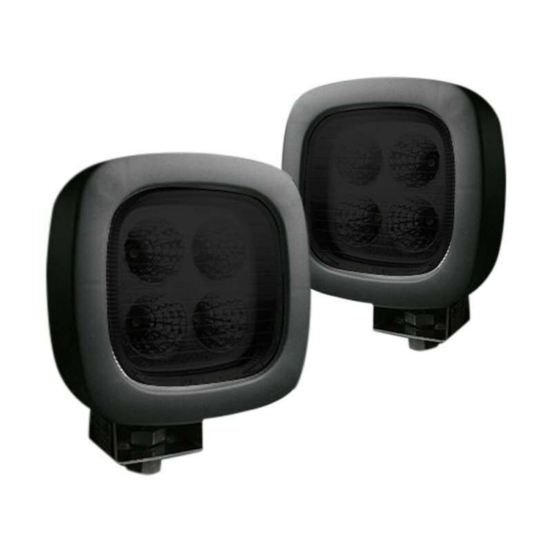 Recon 1800 Lumen LED Driving / Utility Light Kit w/ Square Shaped Housing - 264502BK