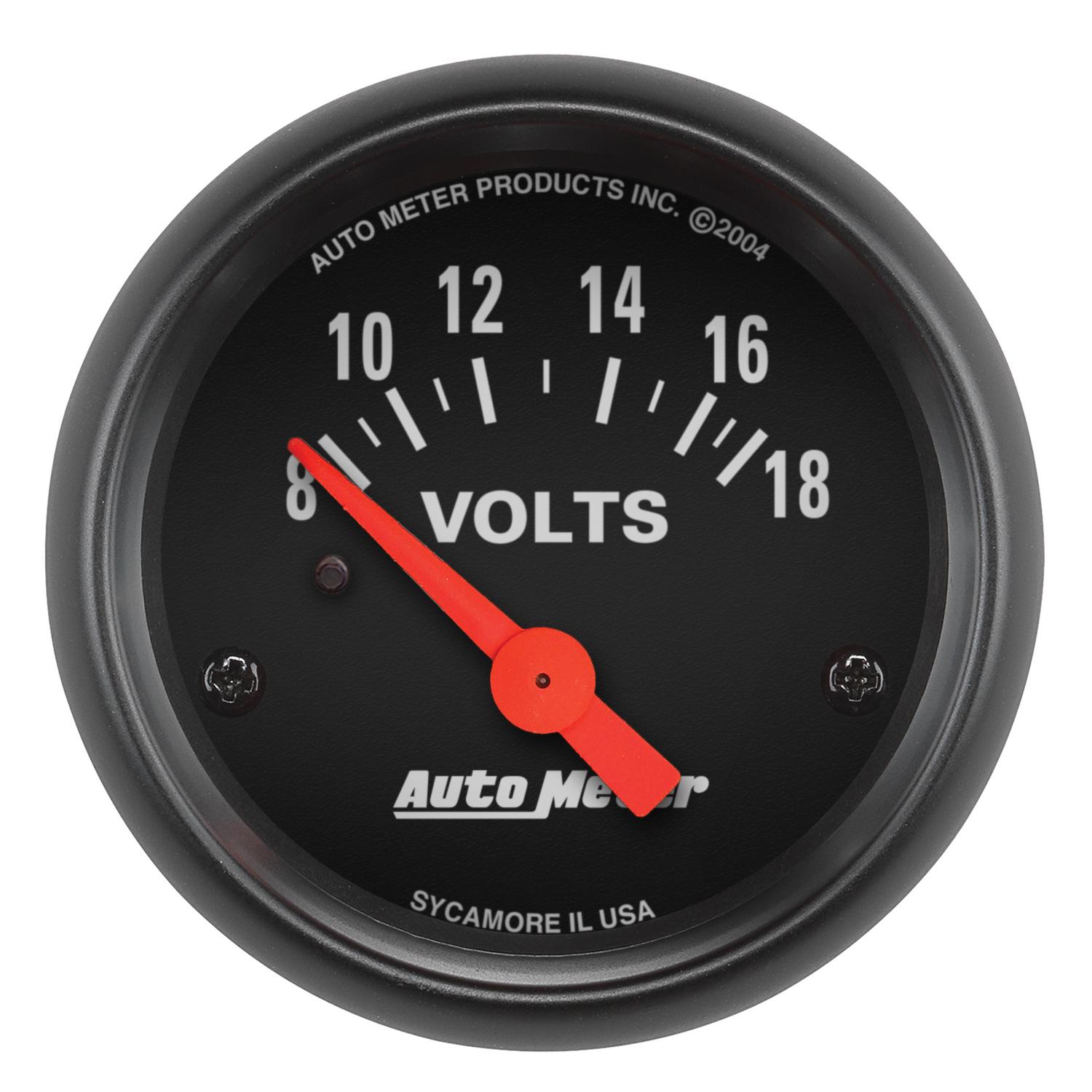 Auto Meter 2-1/16" VOLTMETER, 8-18V, Z-SERIES - 2645