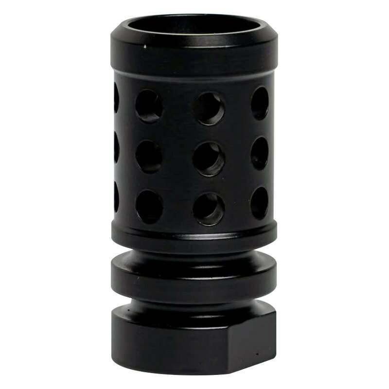 Recon Interchangeable Perforated Hole Design Rifle Barrel Antenna Tip Flash Hider - 264CBBK101