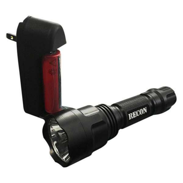 Recon 900 Lumen LED Handhled 10-Watt Flashlight - BLACK - 264FL9BK