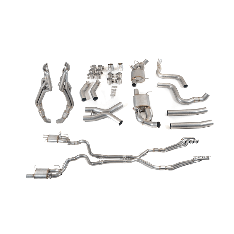 Texas Speed Full Header Back Catted System - Valved (2011-2014 Mustang GT) - TSP-S197FS-V