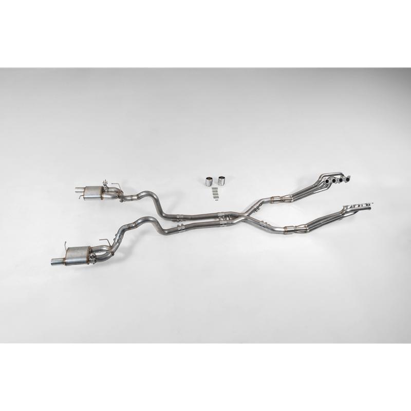 Texas Speed Full Header Back Catted System - Valved (2011-2014 Mustang GT) - TSP-S197FS-V
