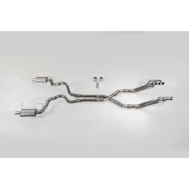 Texas Speed Full Header Back Catted System - Non Valved (2011-2014 Mustang GT) - TSP-S197FS-NV