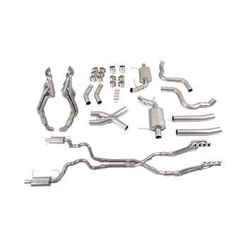 Texas Speed Full Header Back Catted System - Non Valved (2011-2014 Mustang GT) - TSP-S197FS-NV