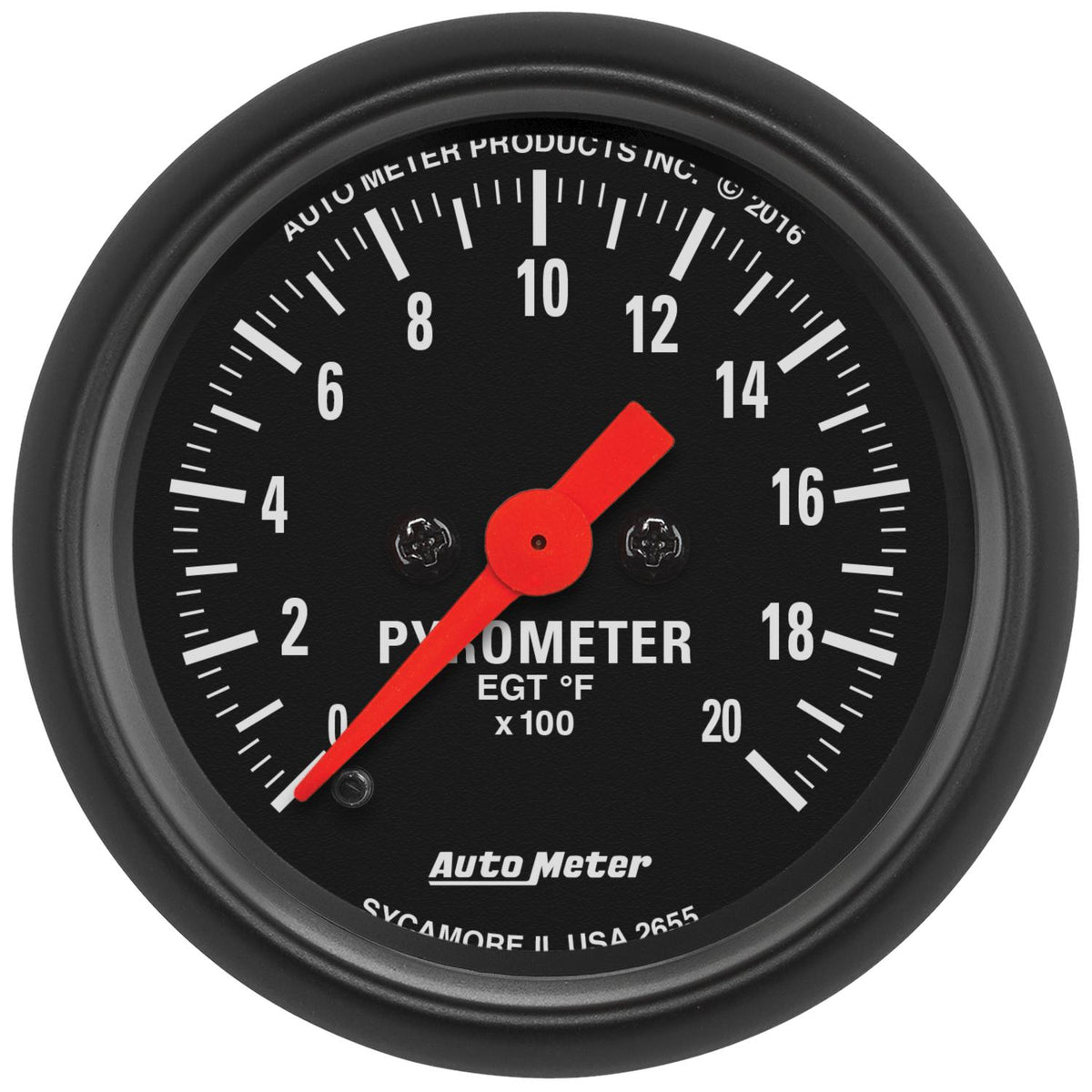 Auto Meter 2-1/16" PYROMETER, 0-2000 °F, Z-SERIES - 2655