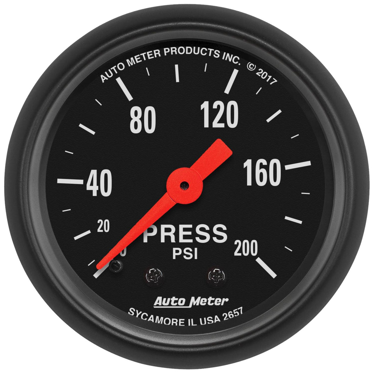 Auto Meter 2-1/16" PRESSURE, 0-200 PSI, Z-SERIES - 2657