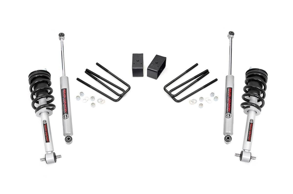 Rough Country 3.5-inch Suspension Lift Kit (Factory Cast Steel Control Arm Models) (2007-2013 Silverado 1500,2007-2013 GMC Sierra 1500) - 268.23