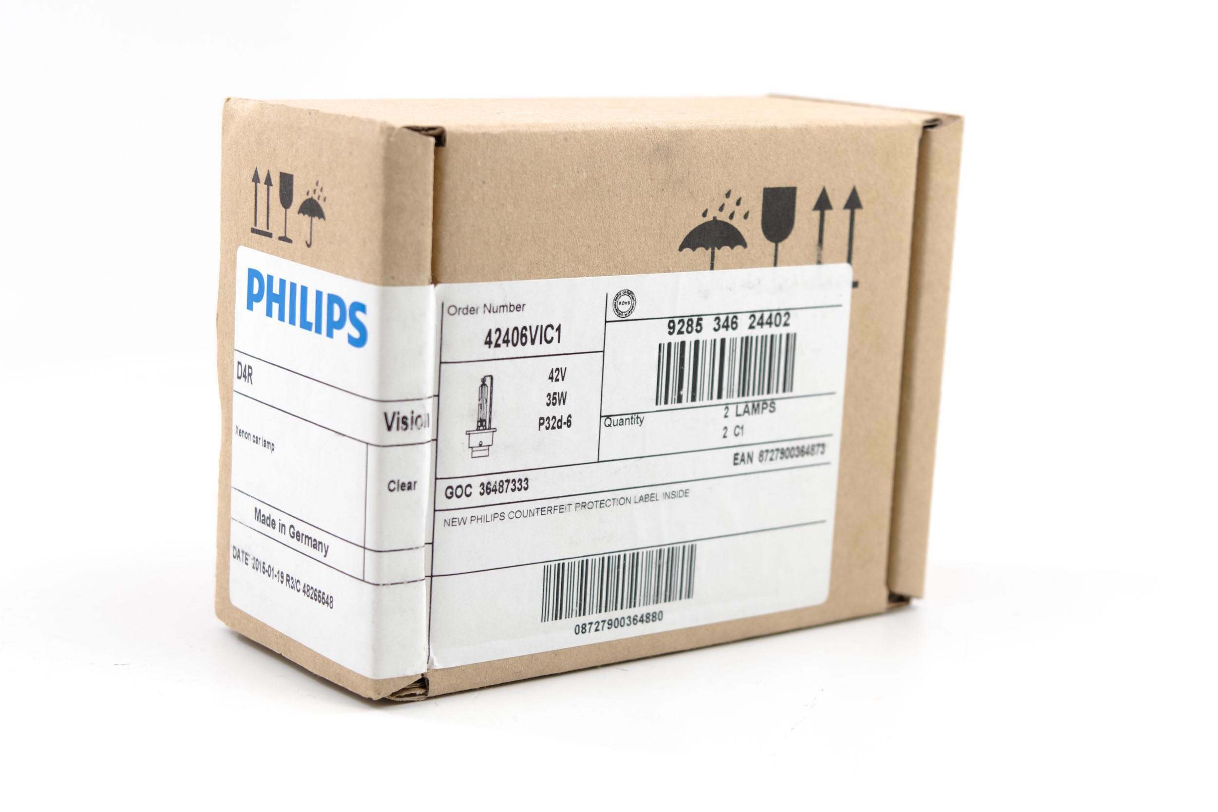 Philips D4R:  42406 XenEco (4300K) (Single) (Universal) - B900