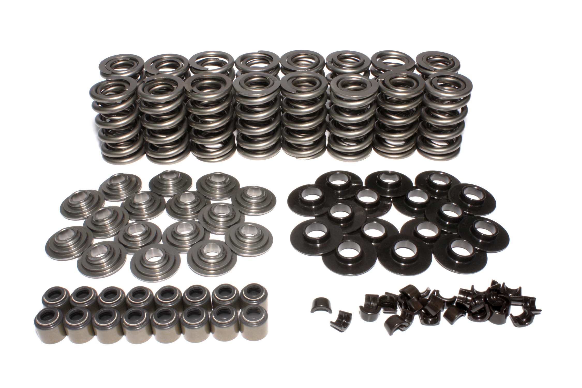 Comp Cams GM LS Dual Valve Spring Kit w/ Tool Steel Retainers; .675" Max Lift - 26926TS-KIT