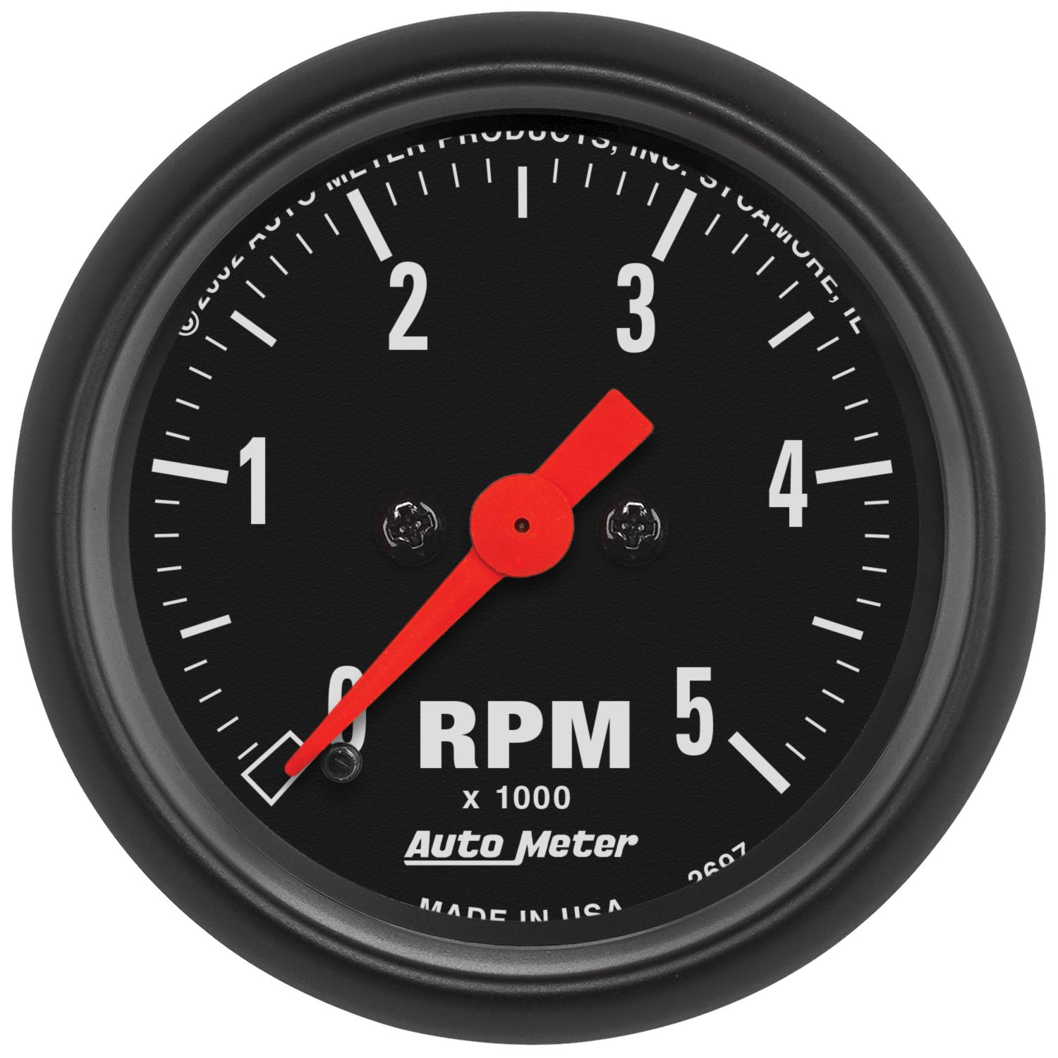 Auto Meter 2-1/16" IN-DASH TACHOMETER, 0-5,000 RPM, Z-SERIES - 2697