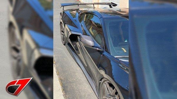 C7 Carbon C8-2A-1 5VM Style Carbon Fiber Side Skirt Set (2020 Corvette C8)