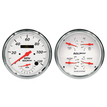 Autometer Arctic White Quad & Tach/Speedo 5in. - 2 pc.