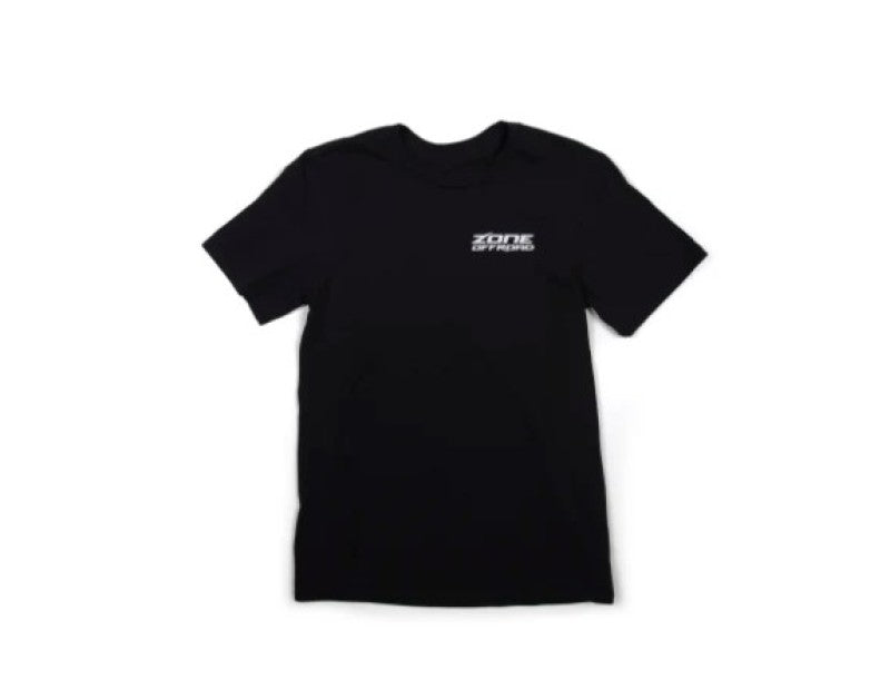 Zone Offroad Black Premium Cotton T-Shirt - Green Logo - Large - ZONU9160L