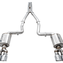 AWE 3020-42074 AWE Touring Edition Exhaust - Non-Resonated, Chrome Quad Tips (2015-2020 Dodge Challenger 6.4L / 6.2L SC)