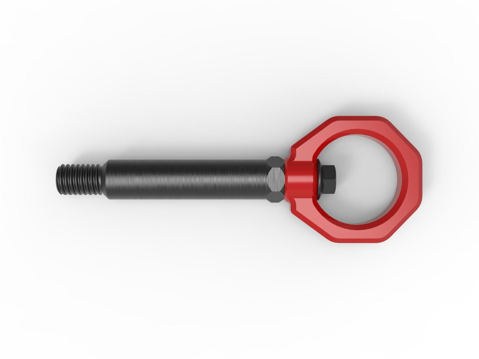 aFe CONTROL Rear Tow Hook Red - 450-502002-R