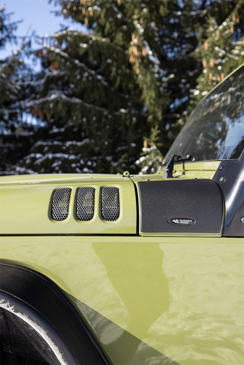 Rugged Ridge Cowl Guard Body Armor;Black;Jeep - 11651.79