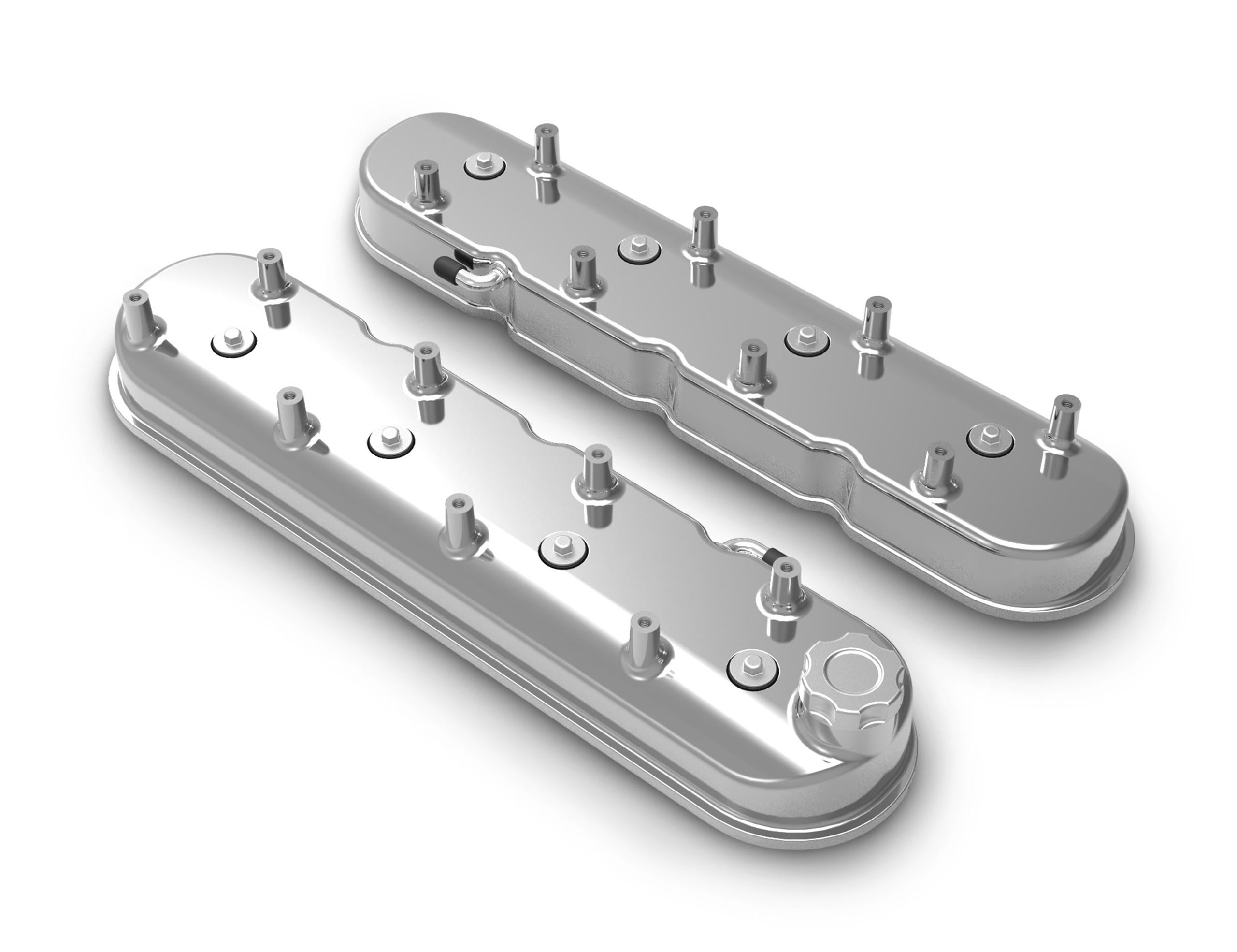 Holley Tall LS Valve Covers - Polished.  - 241-111