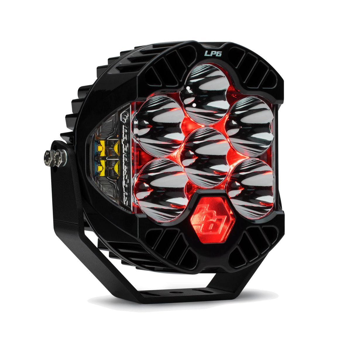 Baja Designs LP6 Pro LED Auxiliary Light Pod Light Pattern Driving/Combo Red Backlight Baja Designs - 270014