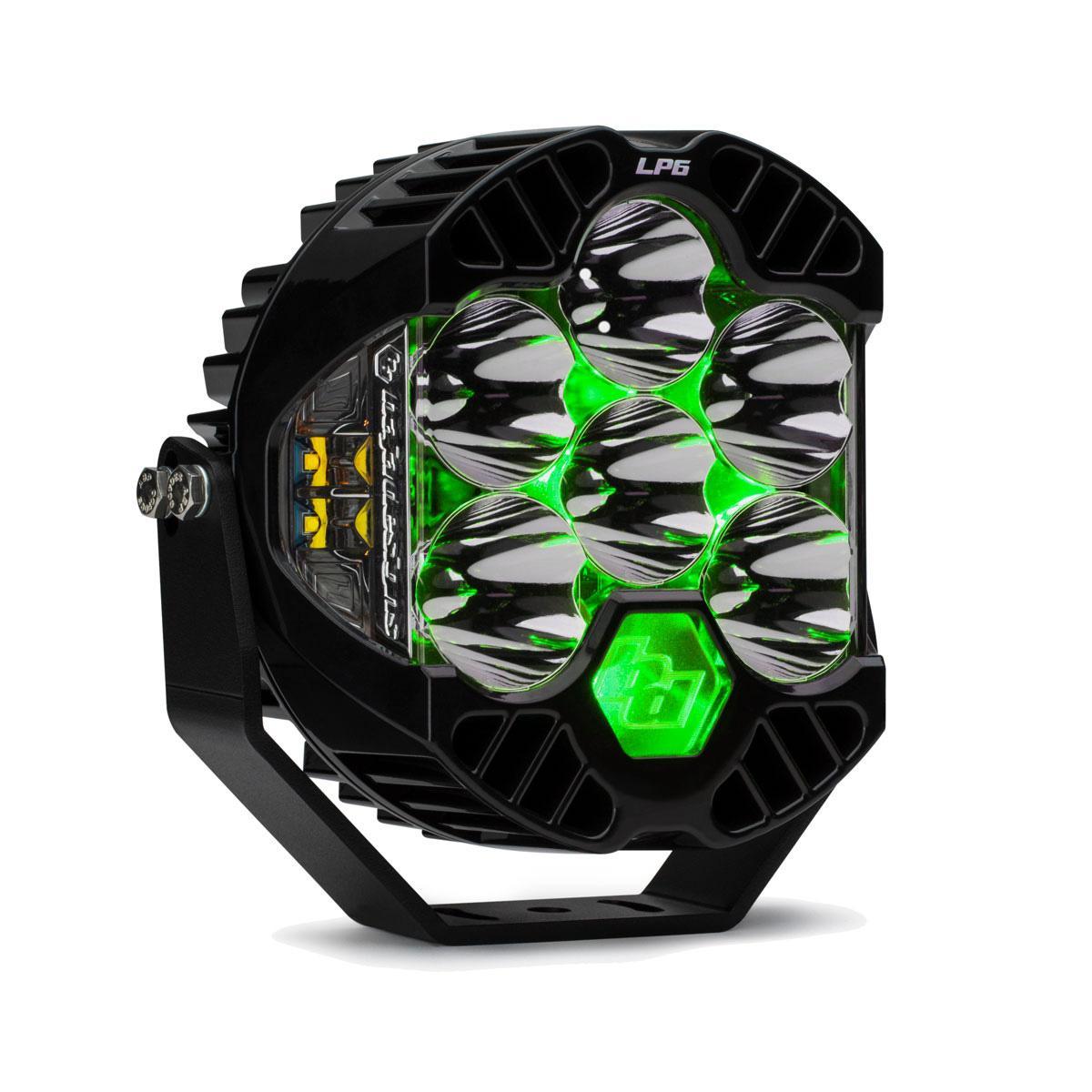 Baja Designs LP6 Pro LED Auxiliary Light Pod Light Pattern Driving/Combo Green Backlight Baja Designs - 270016