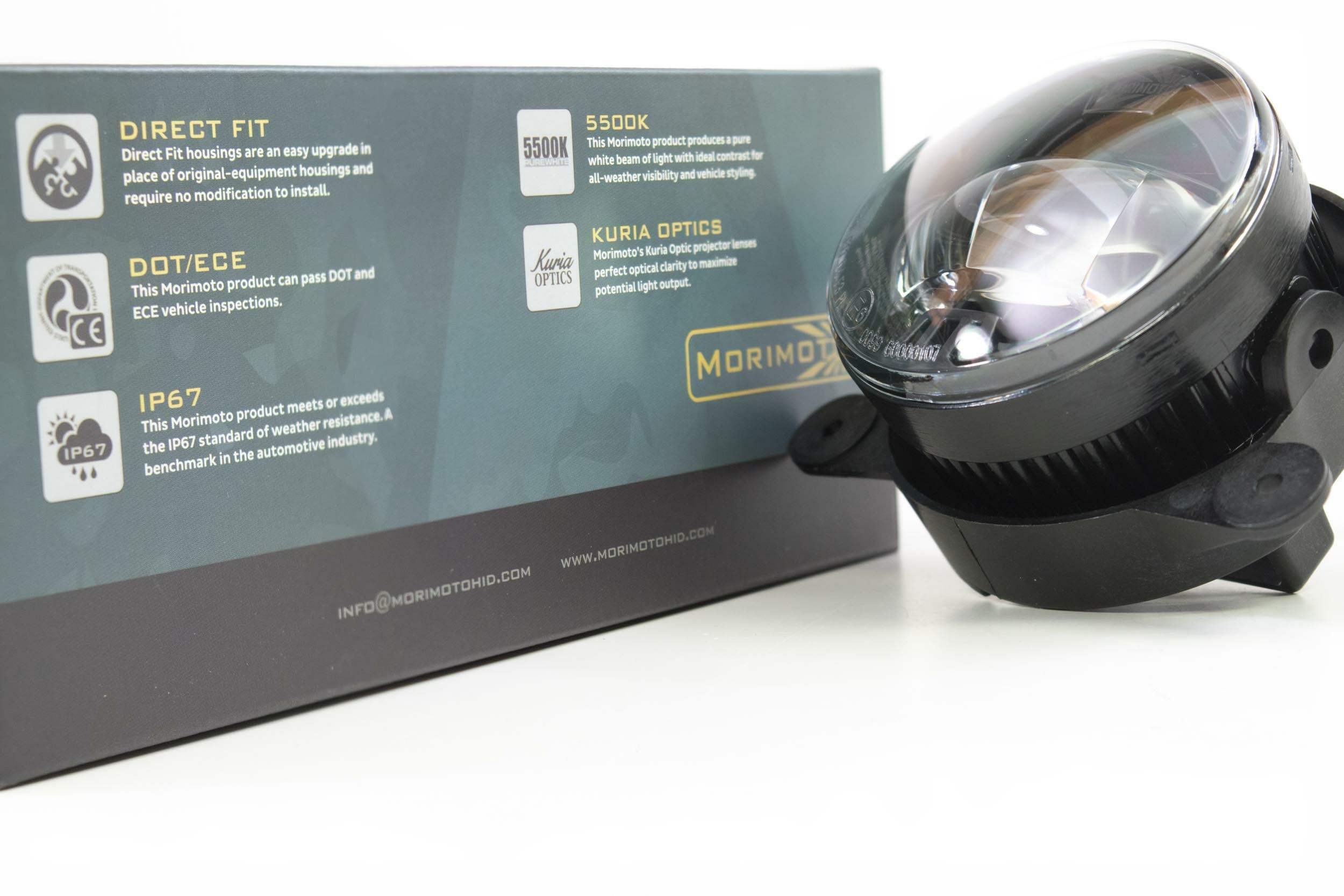 Morimoto  XB LED Fogs: Type M (Set / Black) (Jeep Wrangler (JK)) - LF030
