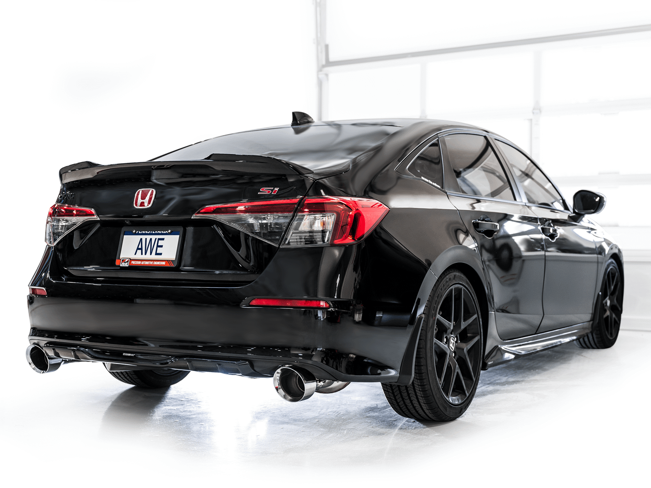 AWE Track Edition for FE1 Civic Si/DE4 Acura Integra- Chrome Tips - 3020-32331