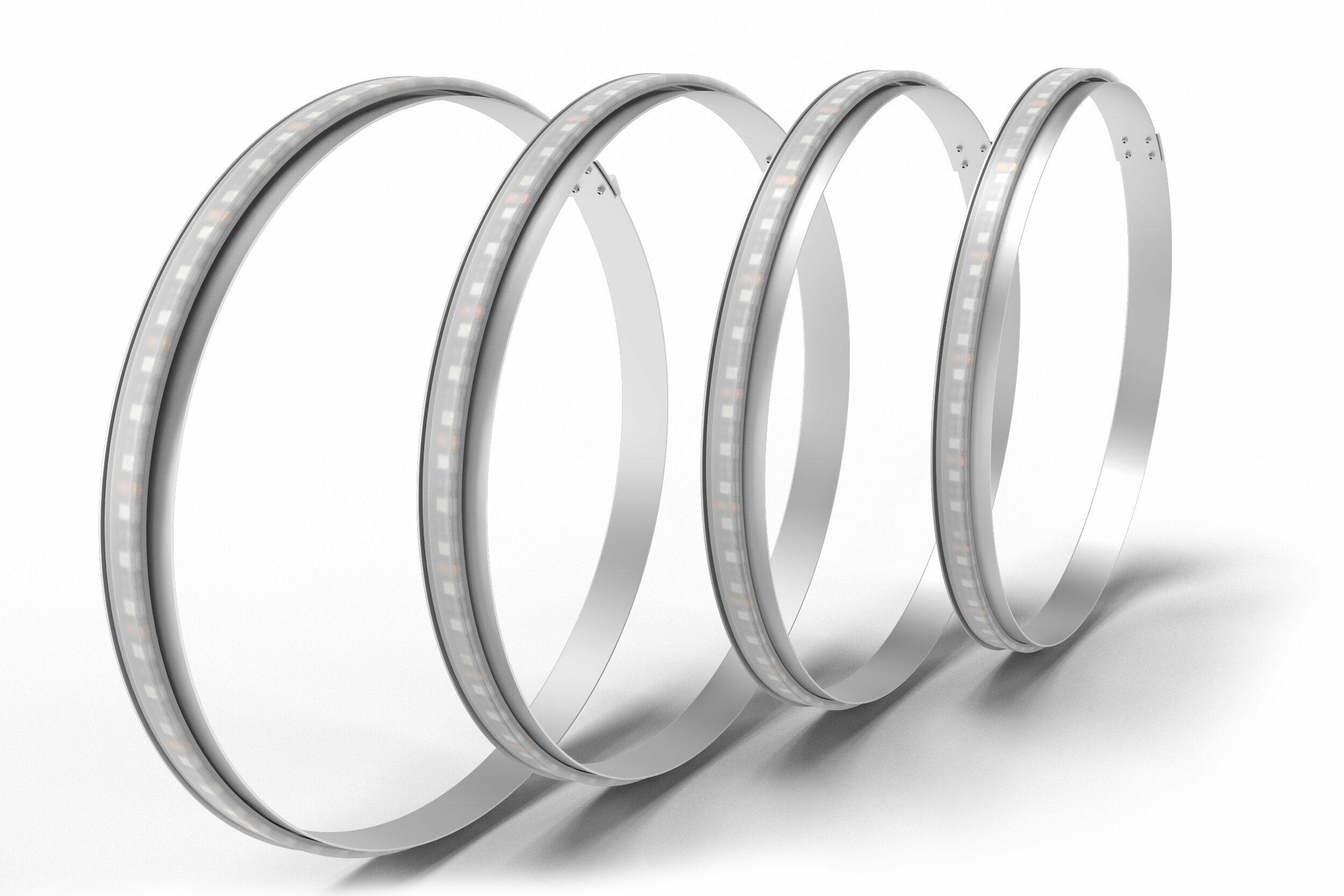 Profile Pixel Wheel Rings: 14in (4 Pc Set / RGBW) - LED1240W.4