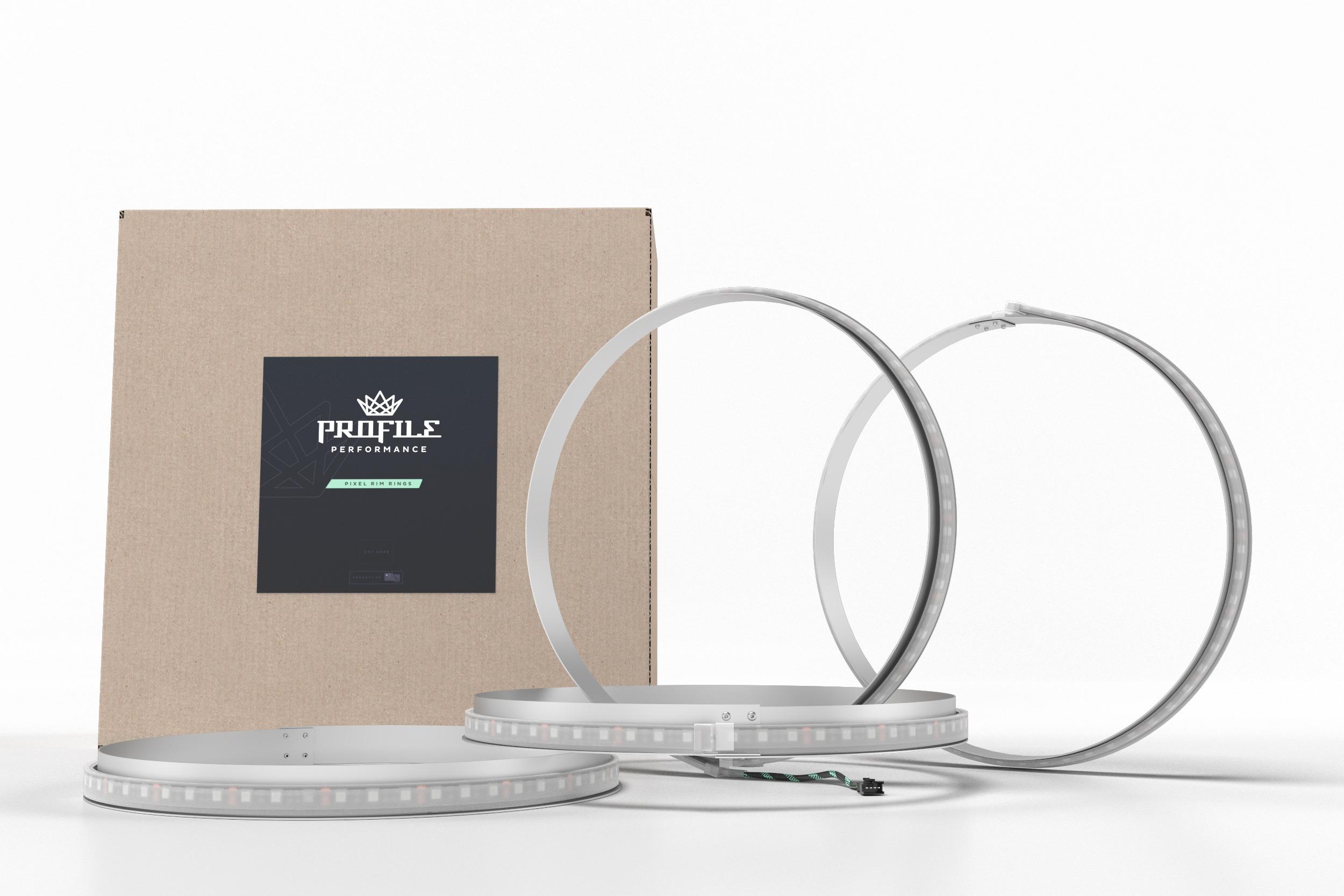 Profile Pixel Wheel Rings: 14in (4 Pc Set / RGBW) - LED1240W.4